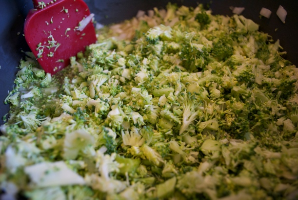 Stir in broccoli